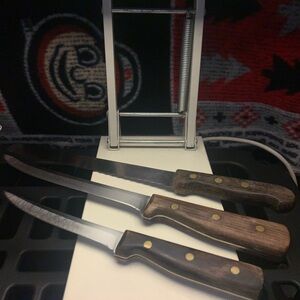 Set Of 3 Vintage High Quality Knife Set 15”, 13” & 10.5”